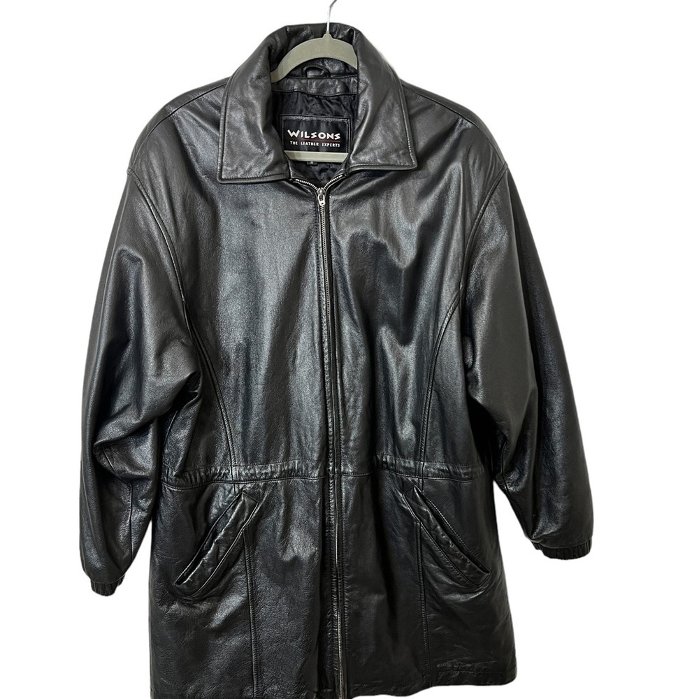 WILSON GENUINE LEATHER JACKET SIZE M IN GREAT TO EXCELLENT CONDITION☑️ - Picture 2 of 11